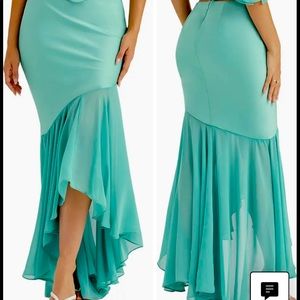 HOUSE OF CB LILA JADE RUFFLE MINI SKIRT